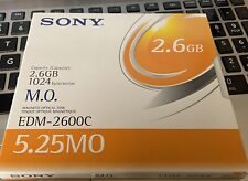 PAQUETE DE 5 discos ópticos magnéticos Sony CWO - 2600C 130 mm 5,25" 2,6 GB MO M.O. Disco usado segunda mano  Embacar hacia Mexico