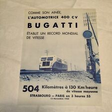 Bugatti original rail for sale  Shipping to Ireland