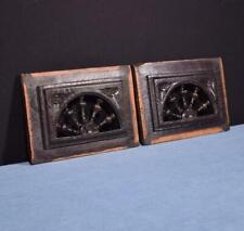 Pair French Antique Breton/Brittany Wood Panels w/Nautical/Ship's Wheel Theme for sale  Shipping to South Africa