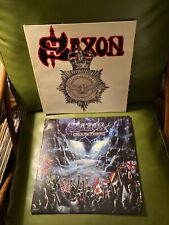 Saxon - Strong Arm of the Law, Rock the Nation, lote de 2 LP de vinilo en muy buen estado+ segunda mano  Embacar hacia Argentina