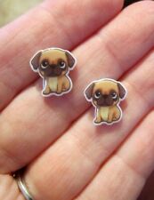 Pug earrings dog for sale  Kennerdell
