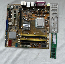 Usado, Mainboard Asus P5B-VM | Intel Pentium  SL88S mit 2GB RAM  + I/Q Schild Gebraucht comprar usado  Enviando para Brazil