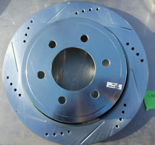 Conjunto de rotor de freio a disco - par traseiro perfurado, entalhado e zincado (G8BG) comprar usado  Enviando para Brazil