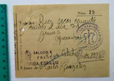 VALE POR 10 SACOS DE CEMENTO 1939 SEVILLA segunda mano  Embacar hacia Argentina