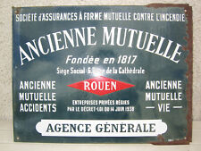Plaque emaillee assurance d'occasion  Reuilly