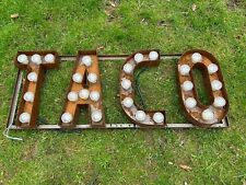 Illuminated taco sign for sale  NEWQUAY