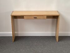 130cm Natural Light Washed Solid Oak Wood 1 Drawer Console Hall Dressing Table, used for sale  Shipping to South Africa