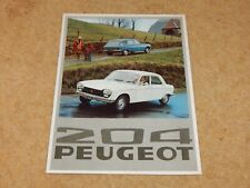 Peugeot 204 brochure for sale  Shipping to Ireland