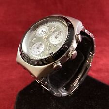 Mens Silver Tone Swatch Irony Chrono Watch *TESTED & WORKING* (J) MO#8760 for sale  Shipping to South Africa