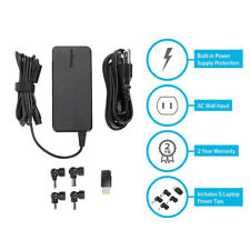 Targus Universal Laptop Charger 90W APA90US-91BL Semi Slim Black +5 Adapters W-2 for sale  Shipping to South Africa