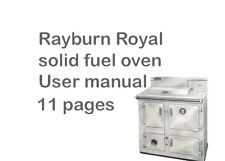 User manual rayburn for sale  BO'NESS