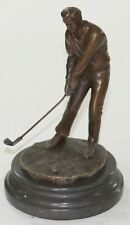 Taco De Golfe golfista Macho Pro Shop Pga Masters Troféu Prêmio Art Estátua De Bronze De Mármore comprar usado  Enviando para Brazil