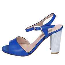 zapatos mujer ALBANO 36 EU sandalias azul cuero 931 DE403, usado segunda mano  Embacar hacia Argentina