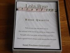 lola rose rose quartz bracelet for sale  BLANDFORD FORUM