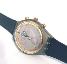 Reloj Swatch 1991 GOLDFINGER SCM100 Cronógrafo Vintage Hecho en Suiza Para Piezas Reparación segunda mano  Embacar hacia Argentina