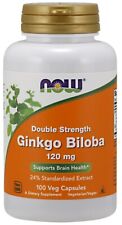 Usado, Now Foods Ginkgo Biloba Double Force Pour Cerveau Santé 120mg 100 Veg Capsules comprar usado  Enviando para Brazil