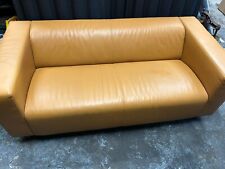 Ikea leather mustard for sale  DUKINFIELD