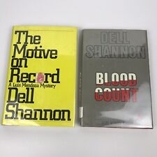 Dell Shannon Blood Count The Motive on Record Luis Mendoza Mystery Book Lote de 2 comprar usado  Enviando para Brazil