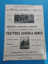 Pubblicita 1920 trattrice usato  Roma