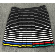 Usado, Saia de golfe de tênis plissada listrada preta e branca cauda tamanho 6 em excelente estado usado sem forro de shorts comprar usado  Enviando para Brazil