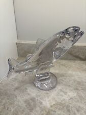 Estatueta de baixo exclusiva vintage e bonita de vidro de arte transparente sólido boca pequena comprar usado  Enviando para Brazil