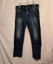 Mens Silver Blue Jeans Eddie Western Glove Works Size 33x32 for sale  Shipping to South Africa