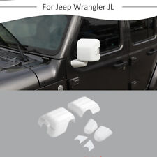 Espelho retrovisor lateral 6 peças e acabamento de tampa base para Jeep Wrangler JL JT 2018+ branco comprar usado  Enviando para Brazil