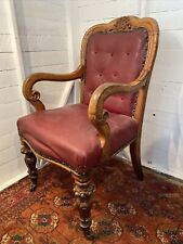 Antique armchair walnut for sale  HEREFORD