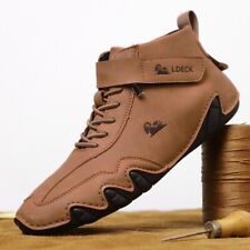 Sapatos casuais masculinos botas de tornozelo com cadarço sapatos de condução botas curtas calçados comprar usado  Enviando para Brazil