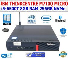 IBM LENOVO THINKCENTRE M710Q 8GB RAM 256GB NVMe I5-6500T MICRO WIN 10 PRO MINI for sale  Shipping to South Africa