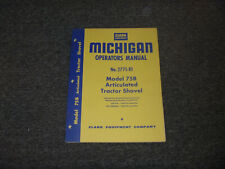 Clark Michigan 75B pala de tractor articulada manual de mantenimiento propietario operador segunda mano  Embacar hacia Argentina