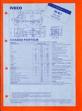 IVECO / FICHE TECHNIQUE / DAILY 35 - 8 . 1 / CHASSIS PORTEUR de 1989 comprar usado  Enviando para Brazil