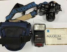 Cámara Minolta Maxxum 7000 con estuche, lente AF de 50 mm, manual, flash albinar - funciona segunda mano  Embacar hacia Argentina