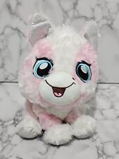 Juguete de peluche de animal de peluche Goffa rosa blanco azul ojos azules, usado segunda mano  Embacar hacia Argentina