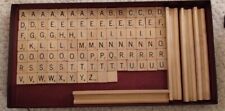 Azulejos de madera Scrabble letras acabado de madera natural artesanía 1953 piezas de repuesto # segunda mano  Embacar hacia Argentina