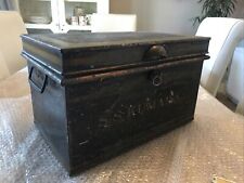 Used, VINTAGE S.S KUMARA / MILNERS LIVERPOOL METAL LOCKABLE BOX AS ACQUIRED SEE PICS for sale  HALSTEAD