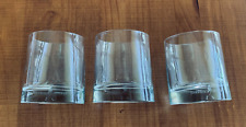 JOHNNIE WALKER Oval Shaped Base Whiskey Glasses 4" set of 3 for sale  Shipping to South Africa