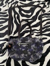 Kipling black floral for sale  MANCHESTER