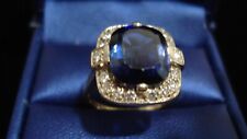  Art Deco Sapphire & Diamond 14K Gold  Ring by FF Felger *6.5 *Tiffany Cartier ? for sale  Newbury