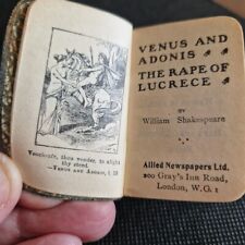 Antique miniature shakespeare for sale  WILLENHALL