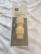 Used, Pack of 2 john deere quick connect garden hose couplers yellow plastic  for sale  Shipping to South Africa