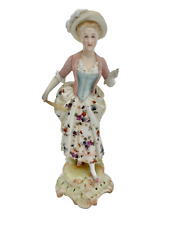 19th Cent elegante 'Lady with Fan' após Christian Nonne maestro de porcelana alemão comprar usado  Enviando para Brazil