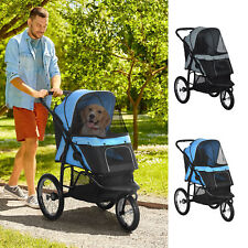 PawHut wózek dla psa z reflektorami, składany wózek dla kota dla małych średnich psów na sprzedaż  Wysyłka do Poland