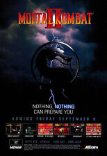 Mortal Kombat II 2 SNES pôster publicitário impresso arte promocional oficial 1994 comprar usado  Enviando para Brazil