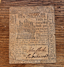 Diez 10 chelines moneda colonial de Delaware 1 de mayo de 1777 Clarke, Lockwood. #39291, usado segunda mano  Embacar hacia Argentina