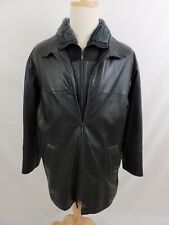 Bod & Christensen Men's Leather Jacket Two-Layered Sherpa Collar Black Size 40 for sale  Shipping to South Africa