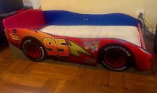 Used, Red & Blue Toddler Light Year Race Car Bed! Mattress Included | Used Once  for sale  Brooklyn