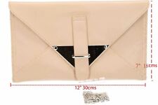 beige envelope Evening Clutch Bag Purse size 12"X7" 30 cmsX18 cms T10-28 ( A D) for sale  Shipping to South Africa