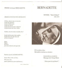 Dossier sainte bernadette d'occasion  Saumur