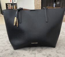 Bolsa tote grande de couro preta Calvin Klein comprar usado  Enviando para Brazil